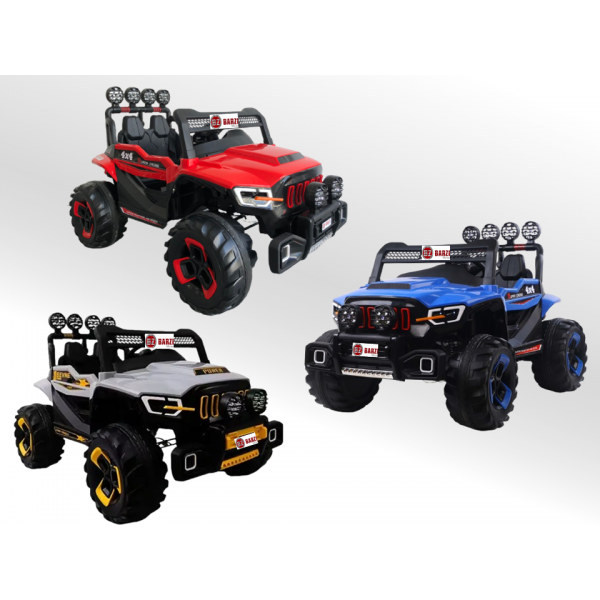 Carro Elétrico Jipe Elétrico Infantil 2 lugares 12V 4 Motores com Sons e Luzes BARZI MOTORS