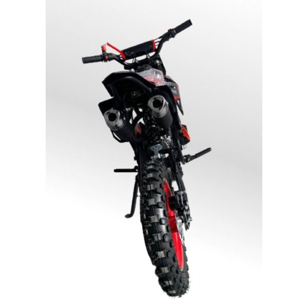 Mini Moto Cross Trilha 49cc BZ Monster Partida a Corda Gasolina Escapamento Duplo a Gasolina com Óleo 2-Tempos BARZI MOTORS 