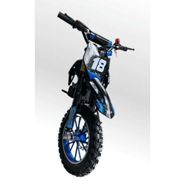 Mini Moto Cross Trilha 49cc BZ Monster Partida a Corda Gasolina Escapamento Duplo a Gasolina com Óleo 2-Tempos BARZI MOTORS 