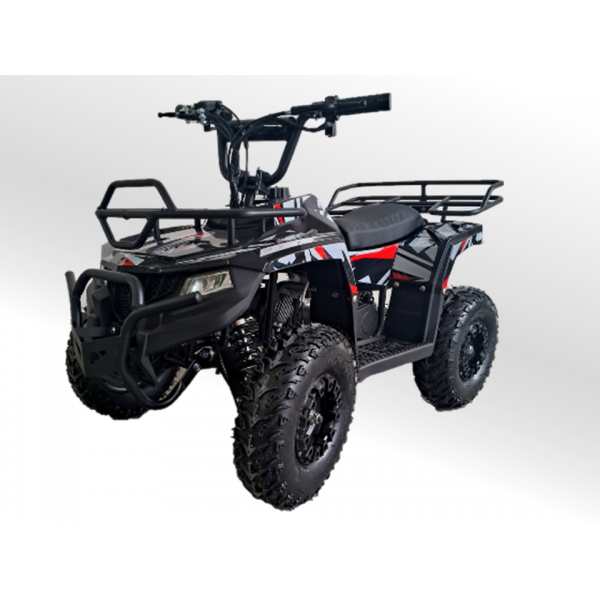 Quadriciclo 49cc BZ Mini Touro automático com partida elétrica, farol e bagageiros, a gasolina com óleo 2-tempos Barzi Motors