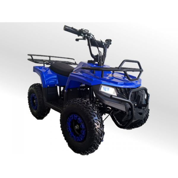 Quadriciclo 49cc BZ Mini Touro automático com partida elétrica, farol e bagageiros, a gasolina com óleo 2-tempos Barzi Motors