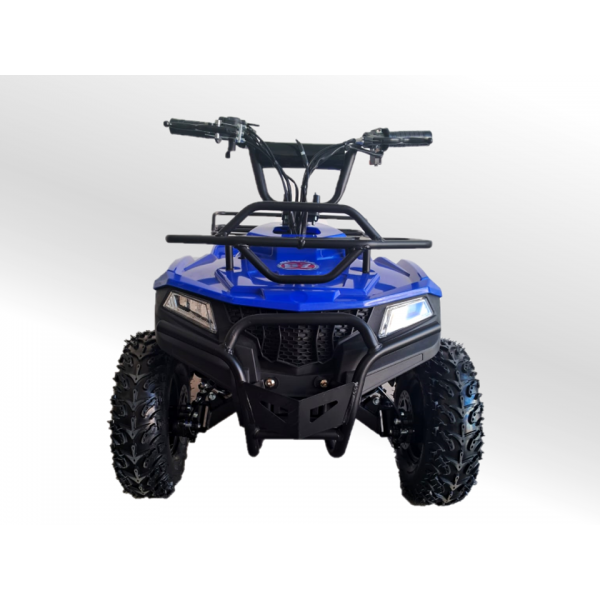 Quadriciclo 49cc BZ Mini Touro automático com partida elétrica, farol e bagageiros, a gasolina com óleo 2-tempos Barzi Motors