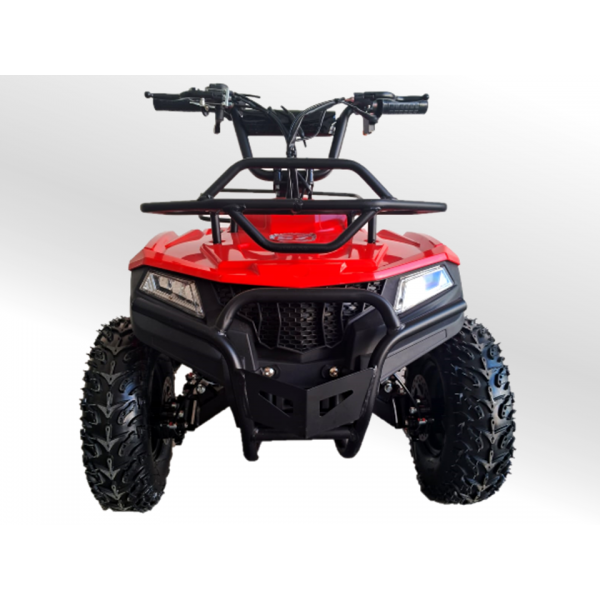 Quadriciclo 49cc BZ Mini Touro automático com partida elétrica, farol e bagageiros, a gasolina com óleo 2-tempos Barzi Motors