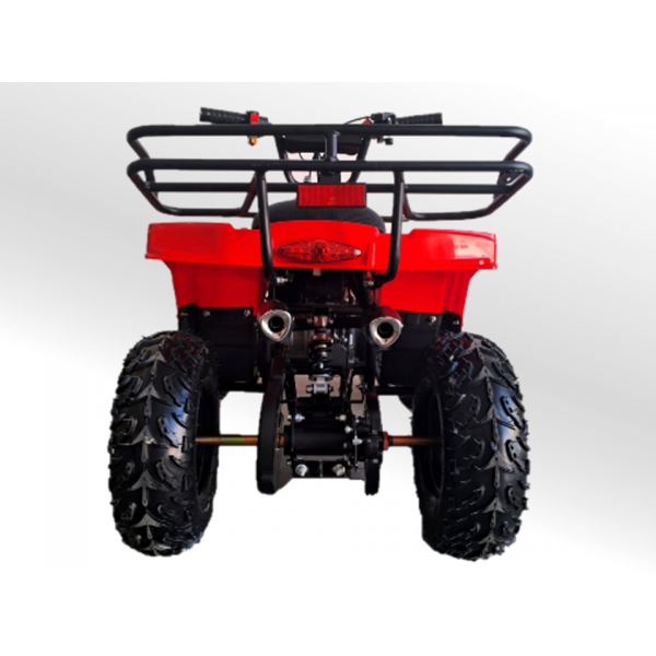 Quadriciclo 49cc BZ Mini Touro automático com partida elétrica, farol e bagageiros, a gasolina com óleo 2-tempos Barzi Motors