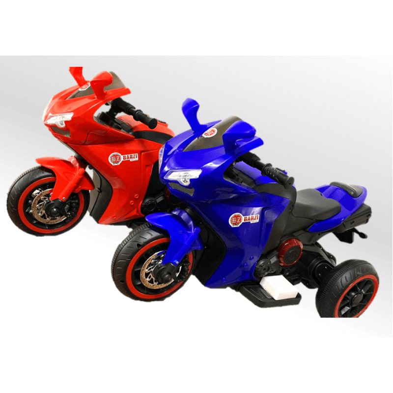 Mini Moto Elétrica Infantil Triciclo Criança Motorizado Azul