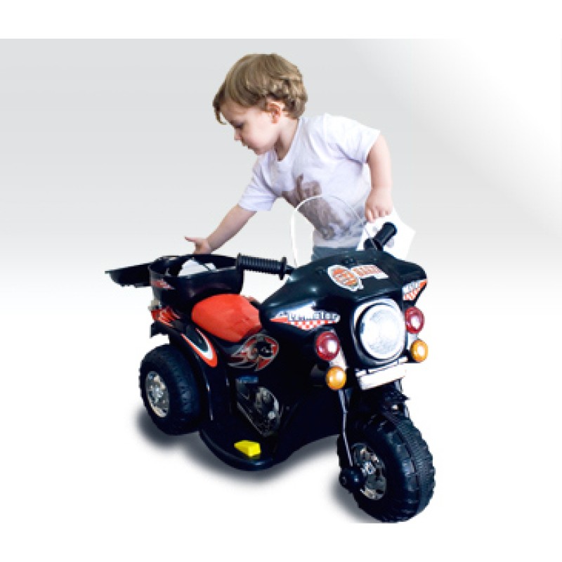 Mini Moto Elétrica Infantil Bz Cycle Preto 6V - Barzi Motors